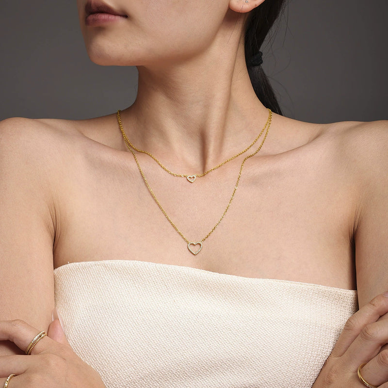 DOUBLE HEART HALSBAND