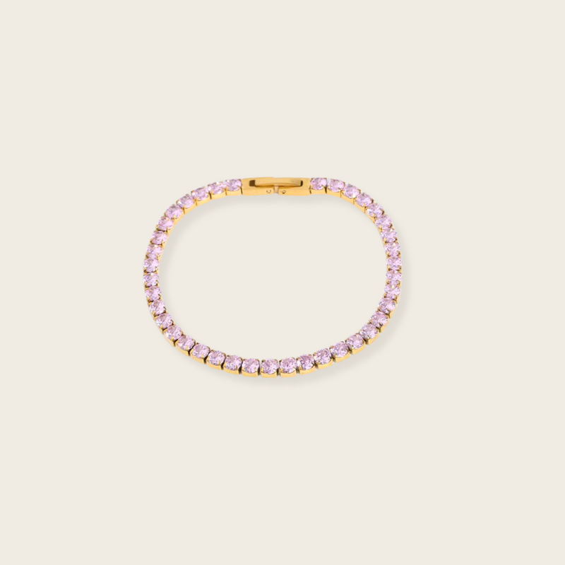 TENNIS PINK 4MM ARMBAND