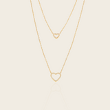 DOUBLE HEART HALSBAND