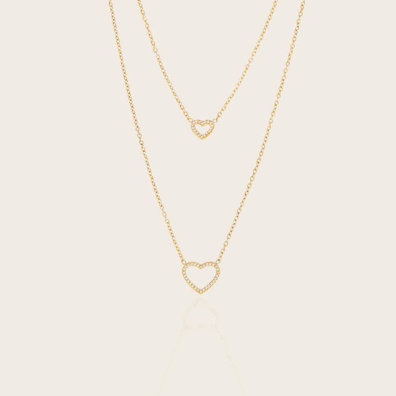 DOUBLE HEART HALSBAND